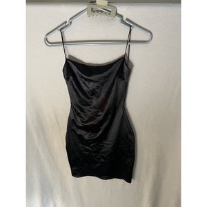 Black mini dress